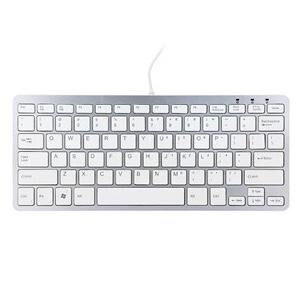 R-Go Compact Keyboard, QWERTY (US), white, wired