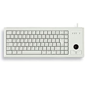 CHERRY G84-4400LUBDE-0 Track Ball Compact Keyboard - Light Grey