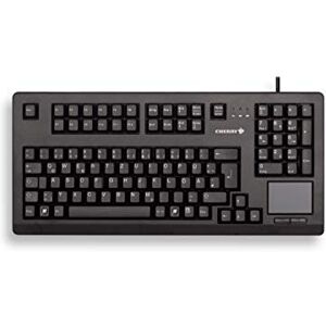 Cherry TouchBoard G80-11900, French layout, AZERTY keyboard, wired keyboard, mechanical keyboard, ML mechanics, integrated touchpad, space-saving, ergonomic, black