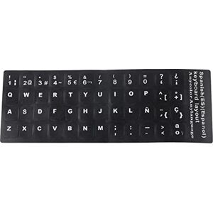 Goshyda Spanish Keyboard Sticker Waterproof and Dustproof for 10in to 17in Laptop Notebook Desktop Computer