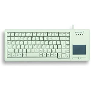 CHERRY G84-5500LUMDE-0 Touch Pad Compact Keyboard - Light Grey