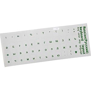 Auleset Replacement Russian Letters Layout Keyboard Sticker Decal for PC Laptop Computer - Green