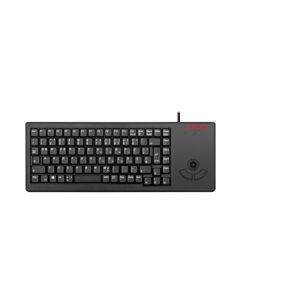 Cherry XS Trackball Keyboard, Italian layout, QWERTY keyboard, wired keyboard, mechanical keyboard, ML mechanics, optical trackball with two mouse buttons, black