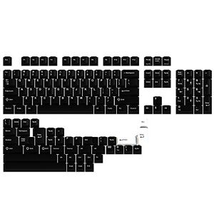 DROP GMK White-On-Black Custom Mechanical Keyboard Keycap Set - 146-keys, Doubleshot ABS Bow, Cherry Profile, for 60%, TKL, 1800 Layouts, etc.,
