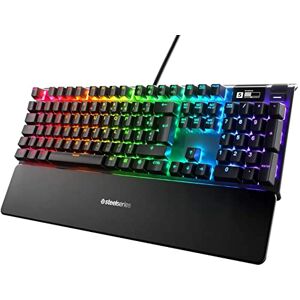 SteelSeries Apex 7 - Mechanical Gaming Keyboard - OLED Display - Blue Switches - French (AZERTY) Layout