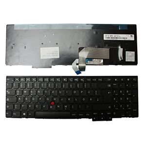 Power4Laptops German Layout Backlit Black Replacement Laptop Keyboard Compatible With Lenovo Thinkpad Edge E531-009