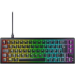 CHERRY XTRFY K5V2 Compact, Mechanical 65 Percent Gaming Keyboard, German Layout (QWERTZ), Hot-Swap Keyboard, CHERRY MX2A RED SWITCHES, Black