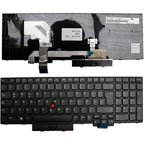 Power4Laptops Keyboards4Laptops German Layout With Pointer Black Windows 8 Replacement Laptop Keyboard Compatible With Lenovo ThinkPad T580