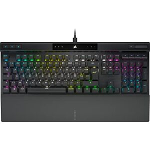 Corsair K70 Pro RGB Optical-Mechanical Gaming Keyboard – Opx Linear Switches, PBT Dual Injection Keys, 8,000 Hz Polling Rate – French Layout, AZERTY – Black