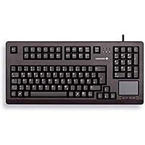 CHERRY TouchBoard G80-11900, international layout, QWERTY keyboard, wired keyboard, mechanical keyboard, ML mechanics, integrated touchpad, space-saving, ergonomic, black