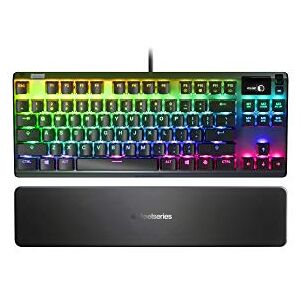 SteelSeries Apex 7 TKL - Mechanical Gaming Keyboard - OLED Display - Red Switches - German (QWERTZ) Layout