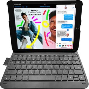 DEQSTER Slim Pro Keyboard 10.2 Inch for iPad 10.2 Inch (7th/8th/9th Gen.) - Keyboard Case - Bluetooth - QWERTZ - German Layout