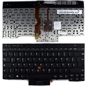 Power4Laptops IBM 0C02009 Black Windows 8 German Layout Replacement Laptop Keyboard