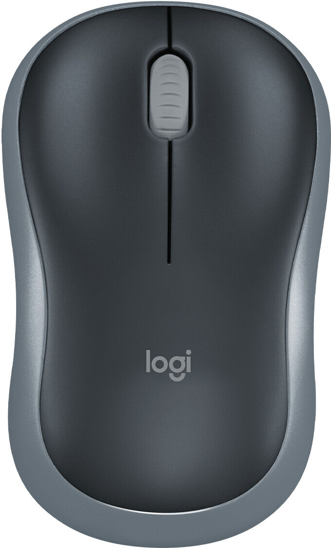 Logitech M185 Maus, kabellos, grau