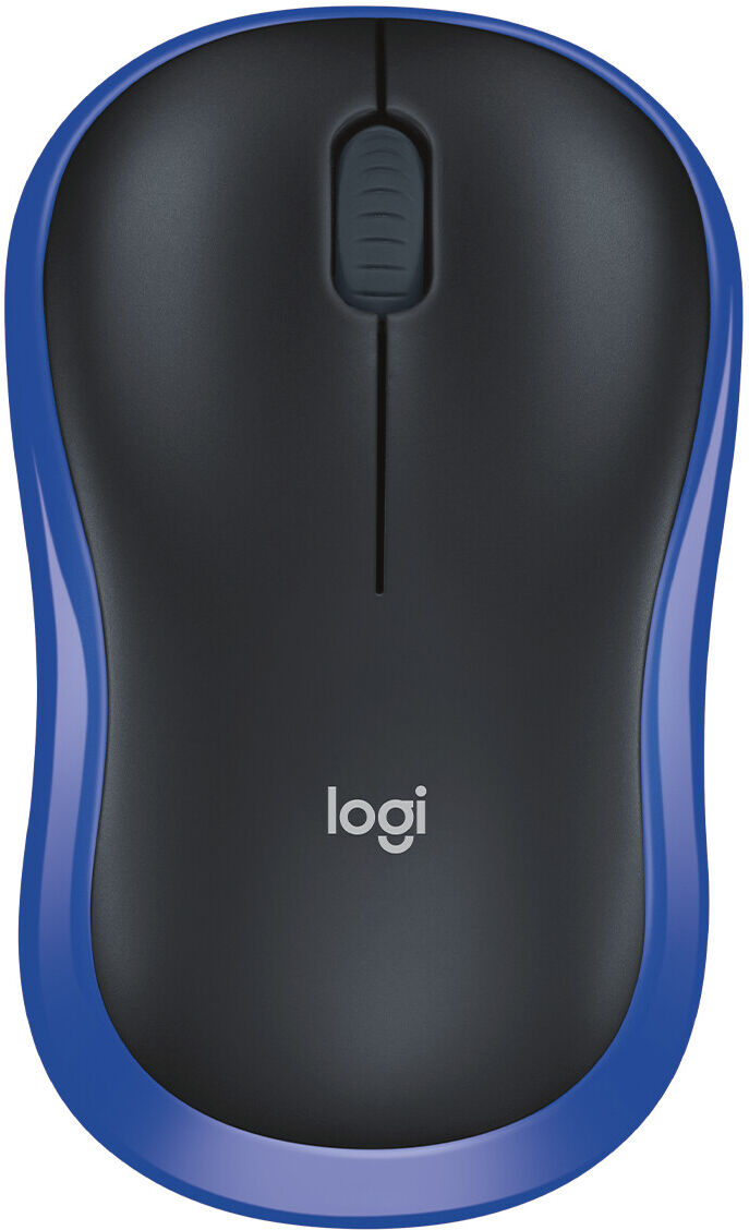 Logitech M185 Maus, kabellos, Geeignet für Rechts- und Linkshänder, blau