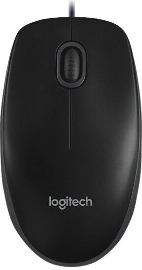 Logitech B100 Maus rechts- und linkshändig, kabelgebunden, schwarz