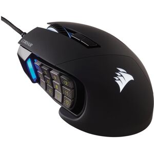 Gaming-Maus »Corsair Scimitar RGB Elite, schwarz«, kabelgebunden Schwarz Größe