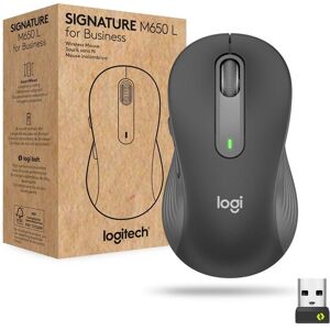 Logitech Maus »Signature M650 L for Business Graphite«, kabellos Schwarz Größe