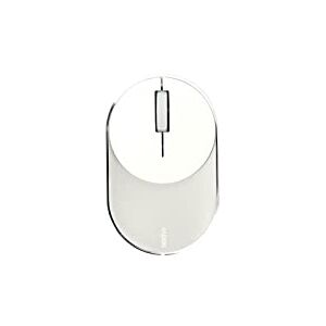 Rapoo M600 Mini Silent kabellose Maus wireless Mouse 1300 DPI Sensor 6 Monate Batterielaufzeit leise Tasten ergonomisch für Links- und Rechtshänder PC & Mac weiß