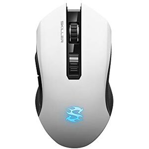 Sharkoon SKILLER SGM3 weiß, optische Gaming Maus, Dual Mode (Funk oder Kabelgebunden), RGB