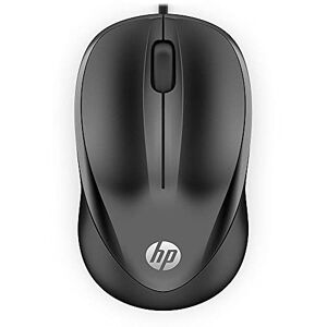 HP Maus 1000 (kabelgebunden, 1.200 DPI, USB-Anschluss, Rechtshänder, Linkshänder) schwarz