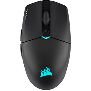 Corsair KATAR ELITE WIRELESS Ultraleichte FPS Gaming Maus 10.000 DPI Symmetrische Form Bis zu 110 Stunden Akkulaufzeit iCUE-Kompatibel PC, PS5, PS4, Xbox Schwarz