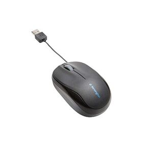 Kensington PRO FIT Retractable Mobile Mouse Scroll-Rad, PC-Maus, PC/Mac, Notebook-Maus, 2-Wege