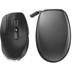 3Dconnexion CadMouse Pro Wireless Left (Ergonomische Maus, optisch, kabellos, USB-C, Linkshänder), Mattschwarz