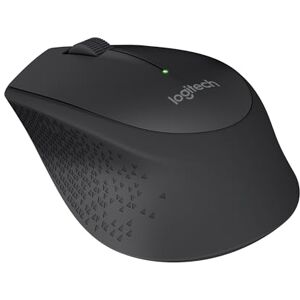 Logitech M280 Kabellose Maus, 2,4 GHz mit USB-Nano-Empfänger, 1000 DPI Optical Tracking, 3 Tasten, 18 Monate Batterielaufzeit, Kompatibel mit PC, Mac, Laptop, Chromebook Schwarz