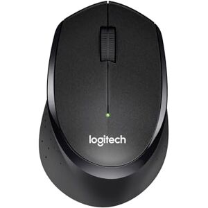 Logitech M330 SILENT PLUS Kabellose Maus, 2,4 GHz mit USB-Nano-Empfänger, 1000 DPI Optical Tracking, 2 Jahre Batterielaufzeit, Kompatibel mit PC, Mac, Laptop, Chromebook Schwarz