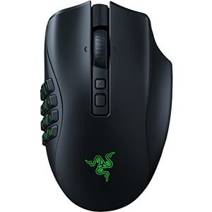 Razer Naga V2 Pro Kabellose MMO-Gaming-Maus (HyperScroll Pro Rad, Anpassungsfähigkeit und Kontrolle, HyperSpeed Wireless, Focus Pro 30K Optischer Sensor, Optische Mouse Switches Gen-3) Schwarz