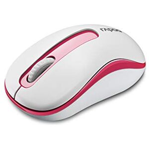 Rapoo M10 Plus kabellose Maus wireless Mouse 2.4 GHz Computermaus 1000 DPI Sensor 12 Monate Batterielaufzeit ergonomisch für PC & Mac rot