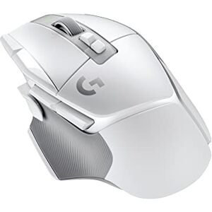 Logitech 502 X LIGHTSPEED Kabellose Gaming-Maus Optische Maus mit optisch-mechanischen LIGHTFORCE Hybridschaltern, HERO 25K Gaming-Sensor, Kompatibel mit PC macOS/Windows Weiß