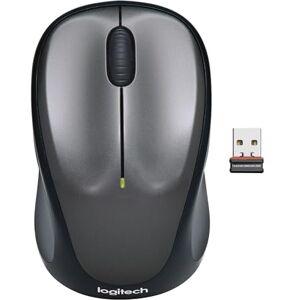 Logitech M235 Kabellose Maus, 2,4 GHz mit USB-Unifying-Empfänger, 1000 DPI Optical Tracking, 12 Monatige Batterielaufzeit, Kompatibel mit PC, Mac, Laptop und Chromebook Grau