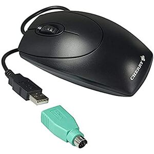 CHERRY WheelMouse optical, kabelgebundene Maus, geeignet für Rechts- und Linkshänder, optischer Sensor für exakte Bewegung des Mauszeigers, Schwarz