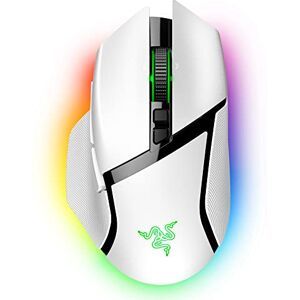 Razer Basilisk V3 Pro Kabellose Gaming-Maus ( HyperScroll Tilt Wheel, Focus Pro 30K Optischer Sensor, HyperSpeed Wireless, 13-Zonen Chroma-Beleuchtung, 10+1 programmierbare Tasten) Schwarz