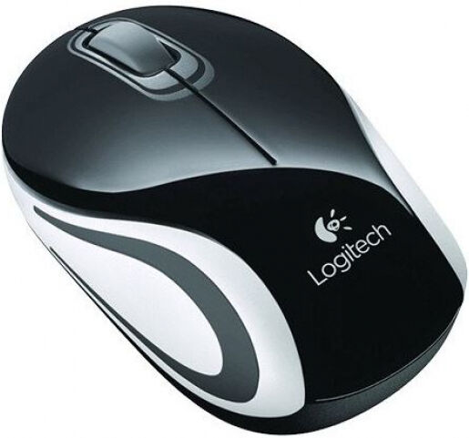 Logitech M187 - Wireless Mini Maus - Schwarz