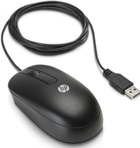 HP Optische USB-Scroll-Maus (QY777AA) schwarz