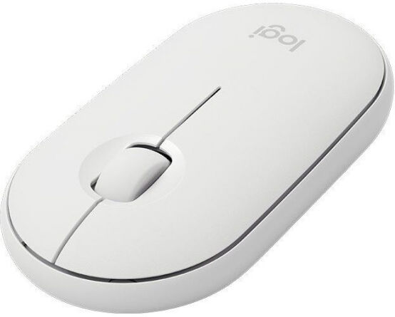 Logitech M350 Pebble - Wireless Maus Weiss