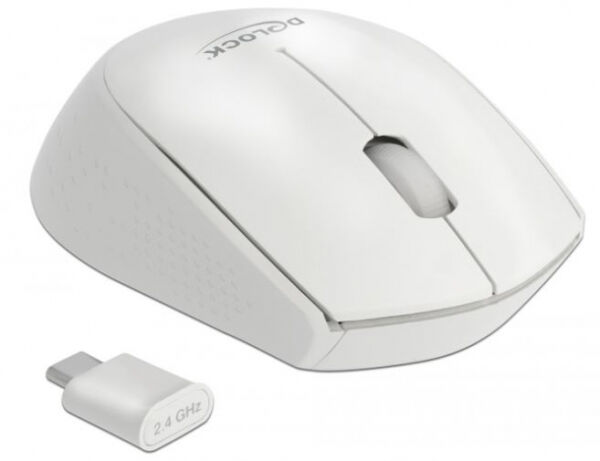 DeLock 12668 - Optische 3-Tasten Mini Maus USB Type-C 2,4 GHz kabellos
