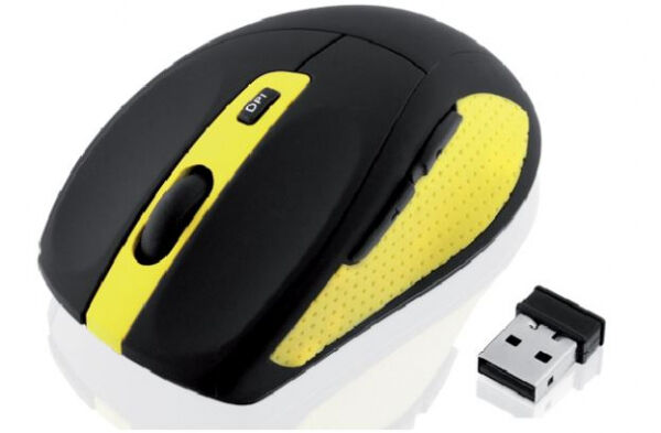 iBox BEE2 PRO - optische Bluetooth-Maus - Schwarz/Gelb