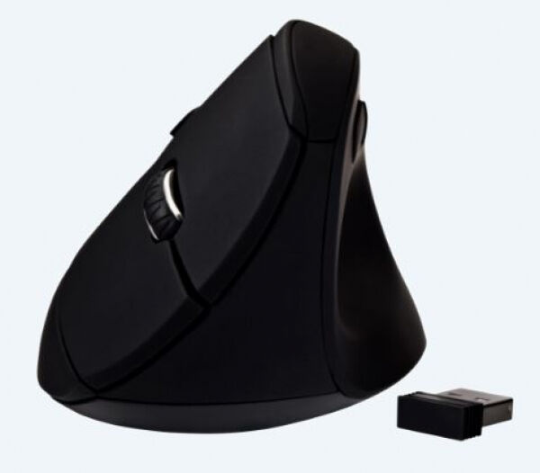 V7 MW500-1E - Vertikale ergonomische Wireless Maus mit 6 Tasten und optischem Sensor