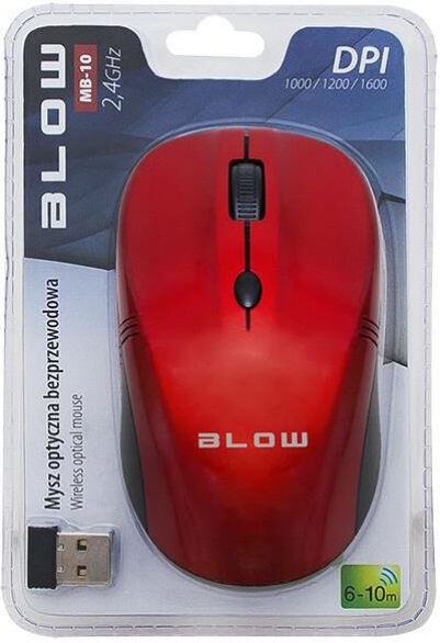 Blow MB-10 - Wireless optische Maus - Rot