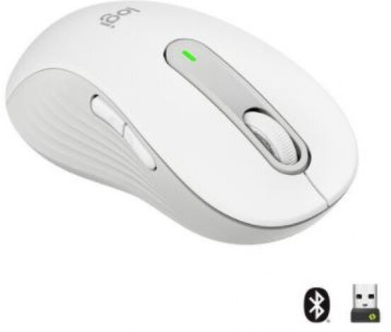 Logitech Signature M650 - Wireless Maus - Linkshänder - Weiss