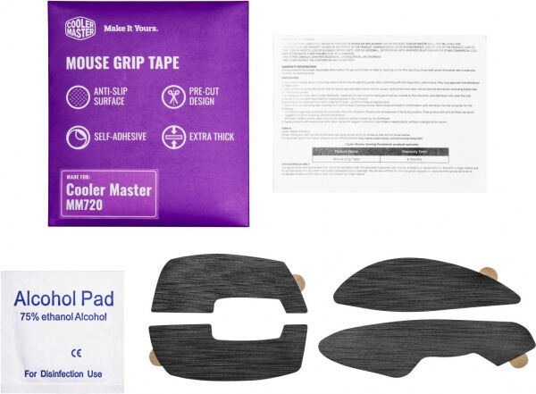 Cooler Master - Mouse Grip Tape MM720 - black