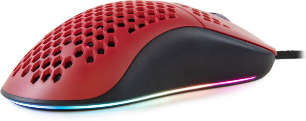 Arozzi - Favo Ultra Light Gaming Mouse - black/red