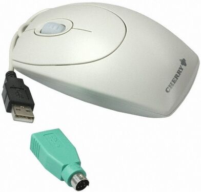 Cherry M-5400 - Optical M-5400 Maus - Grau - USB + PS2