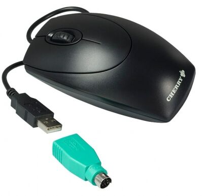 Cherry M-5450 - Optical M-5450 Maus - Schwarz - USB + PS2