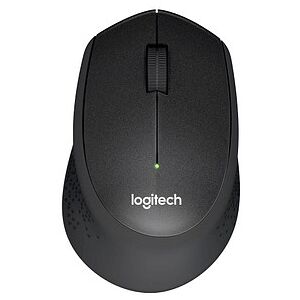 Logitech M330 Silent Plus Maus kabellos schwarz