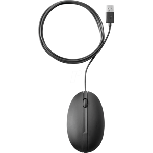 Hewlett Packard HP 9VA80AA - Maus (Mouse), Kabel, USB, schwarz